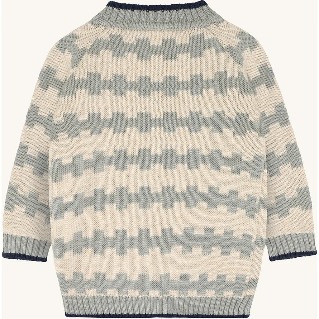 Hust & Claire Pilou Nordic pullover Forest Fog økologisk