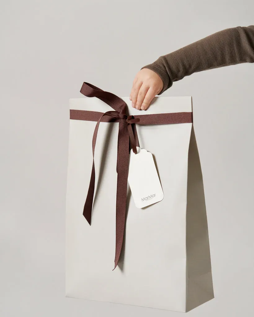 MarMar Copenhagen Gift Bag Large gavepose grey sand
