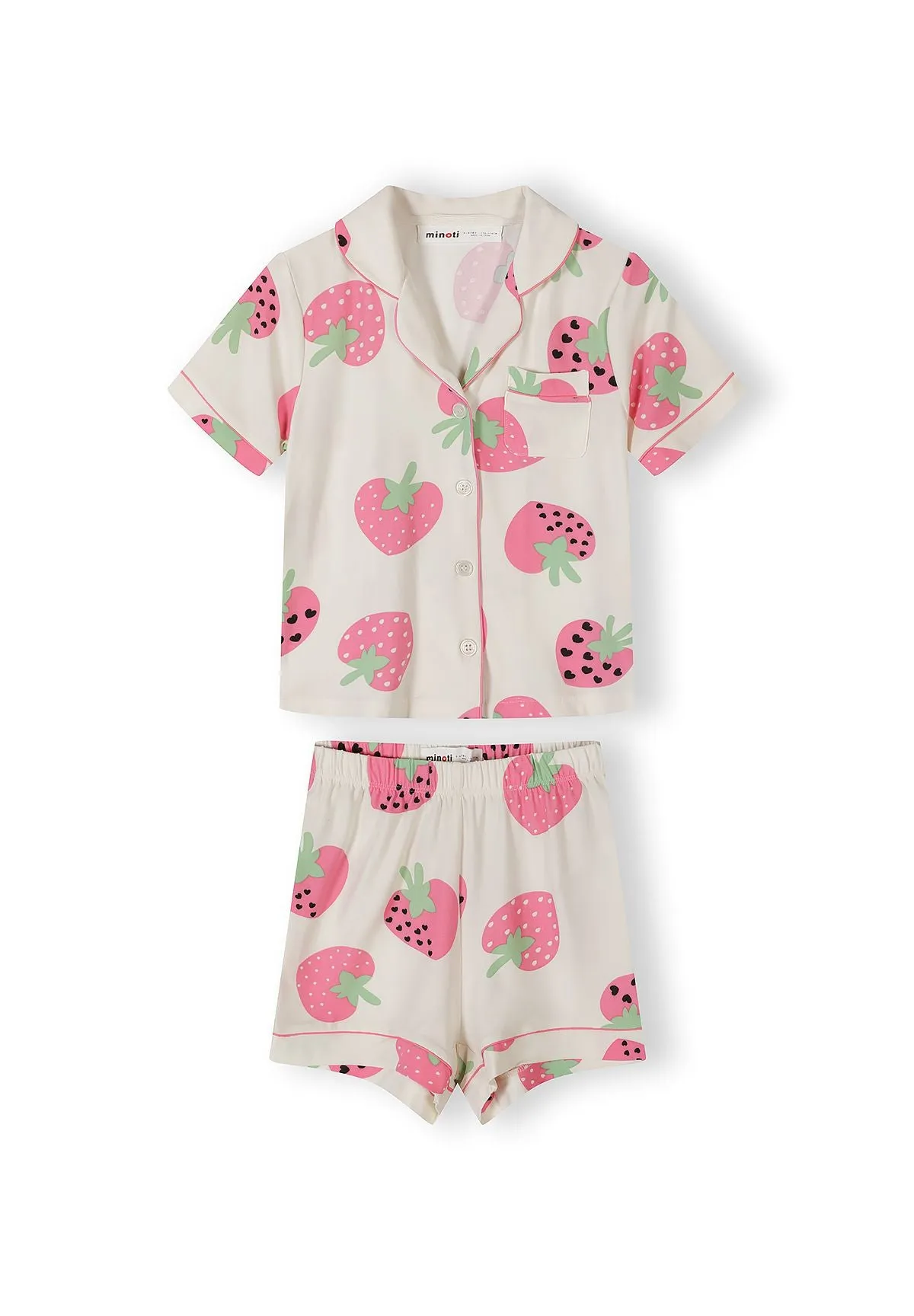 Minoti 44907 pyjamas 2-pak 104 kort bomuld