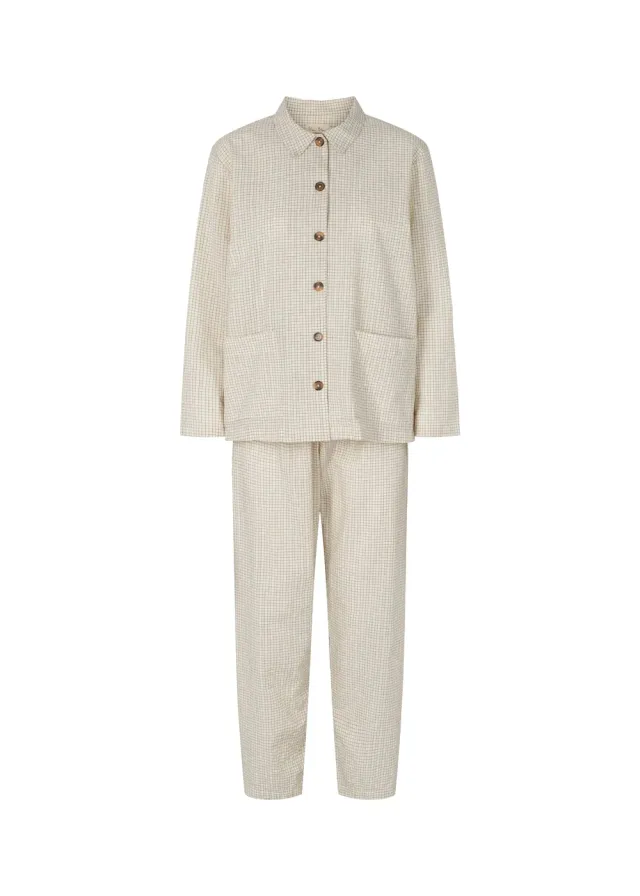 MarMar Pajama Set W pyjamassæt Deep Lake Check