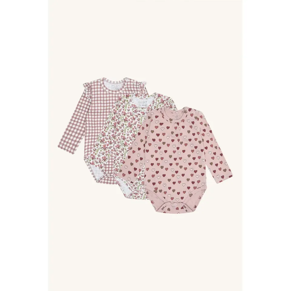 Hust & Claire HCBella Little Check bodystocking Adobe Rose
