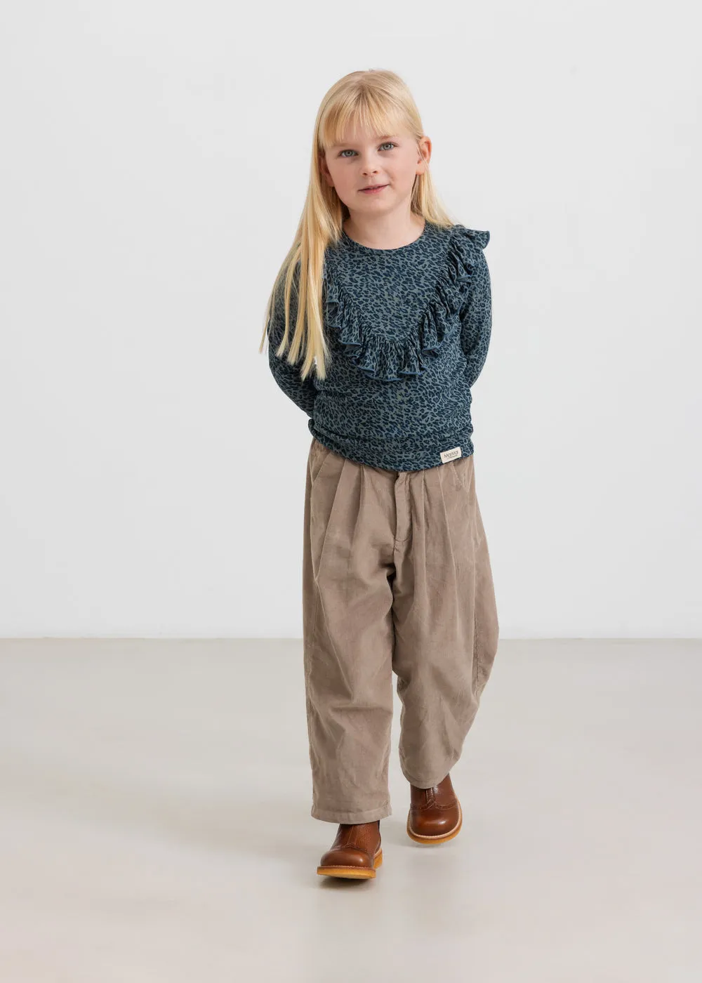 MarMar Leo Taren bluse Dusty Green Leo leopard