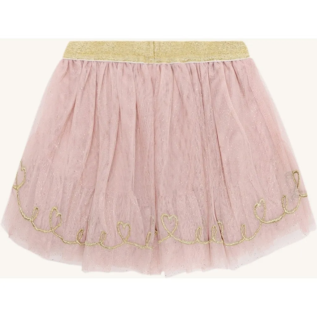 Hust & Claire HCNinna Tulle nederdel dusty rose tyl