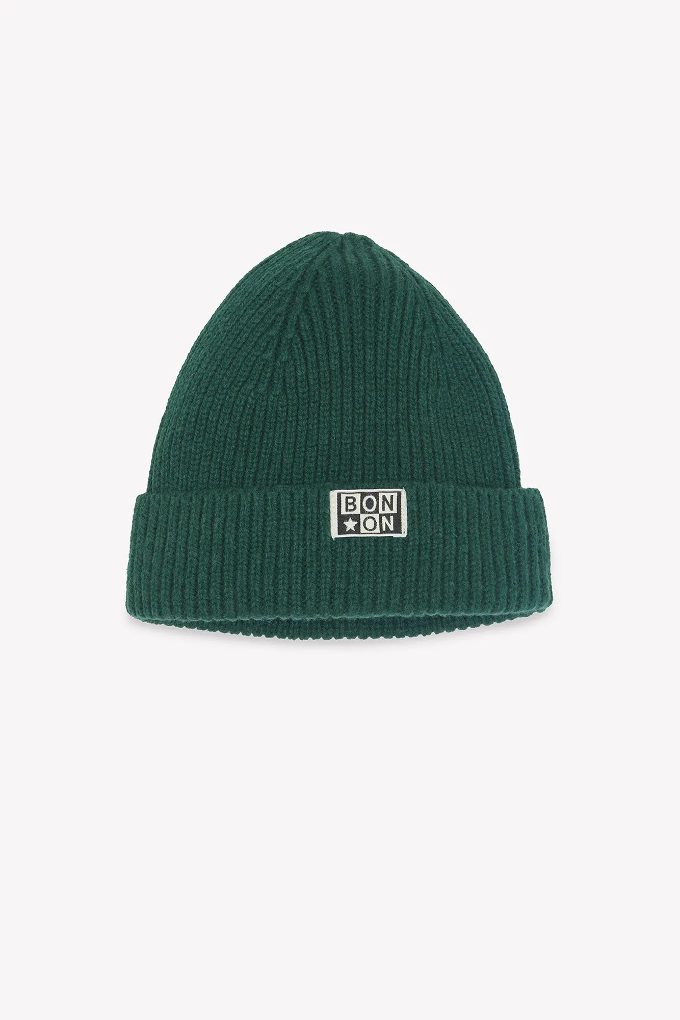Bonton Myrtille Black Bird hue blå ribstrik