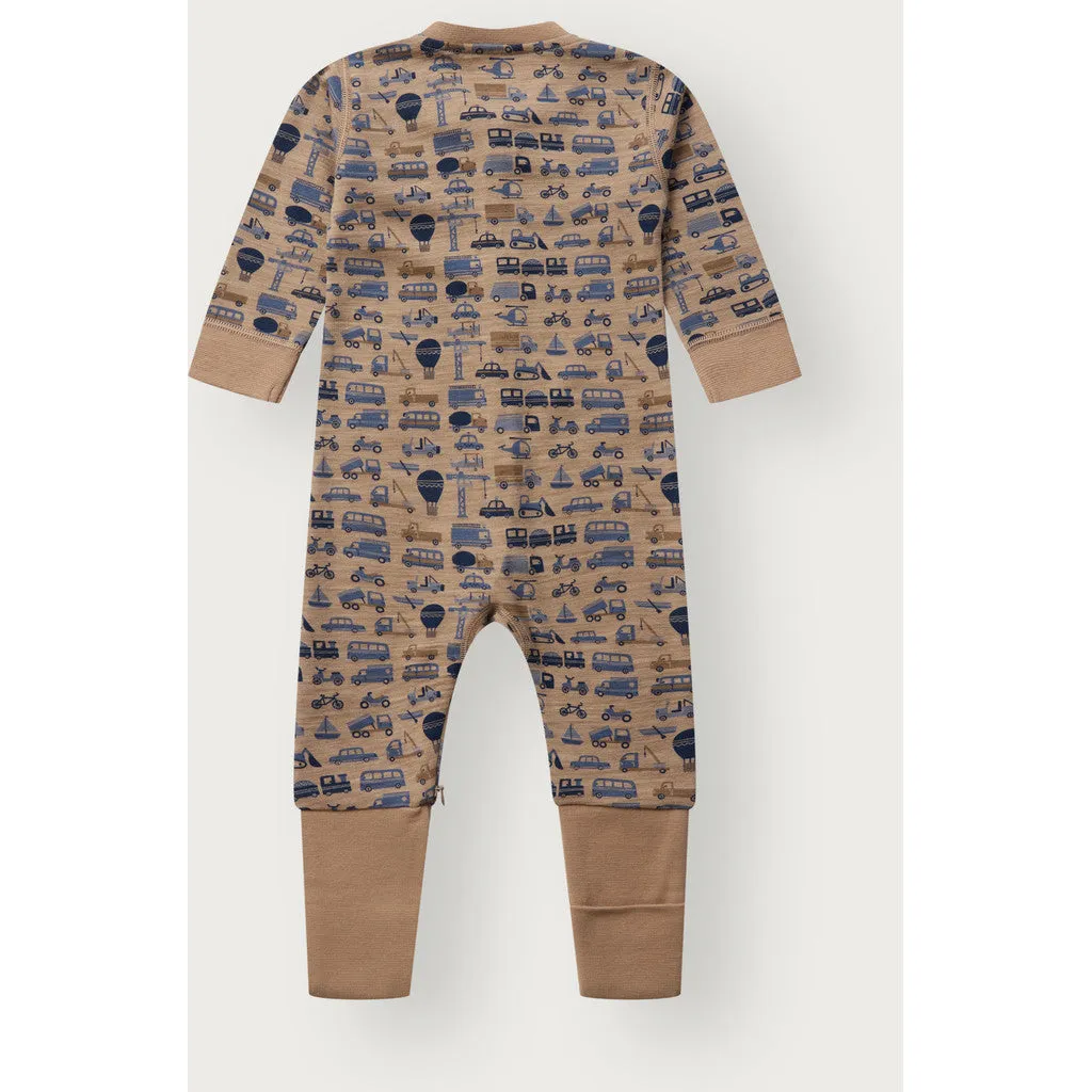 Hust & Claire Manu Zip Work natdragt Biscuit uld