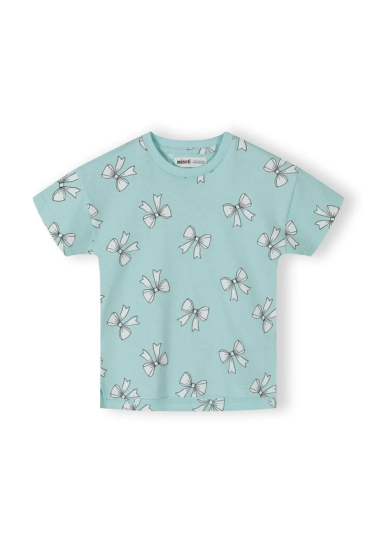 Minoti T-shirts 5-pak lyserød mint bomuld piger