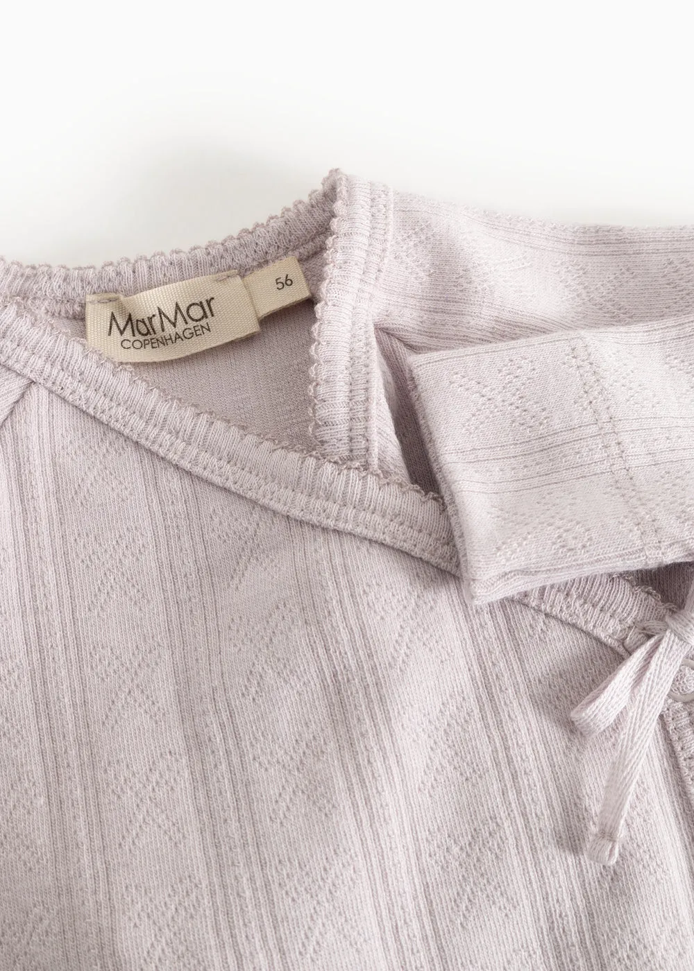 MarMar Tut Wrap LS bluse Violet Dust nyfødt