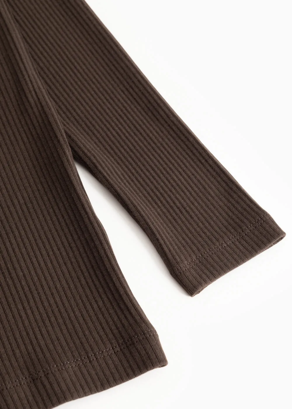 MarMar Tamra W t-shirt Dark Roast ribstrik