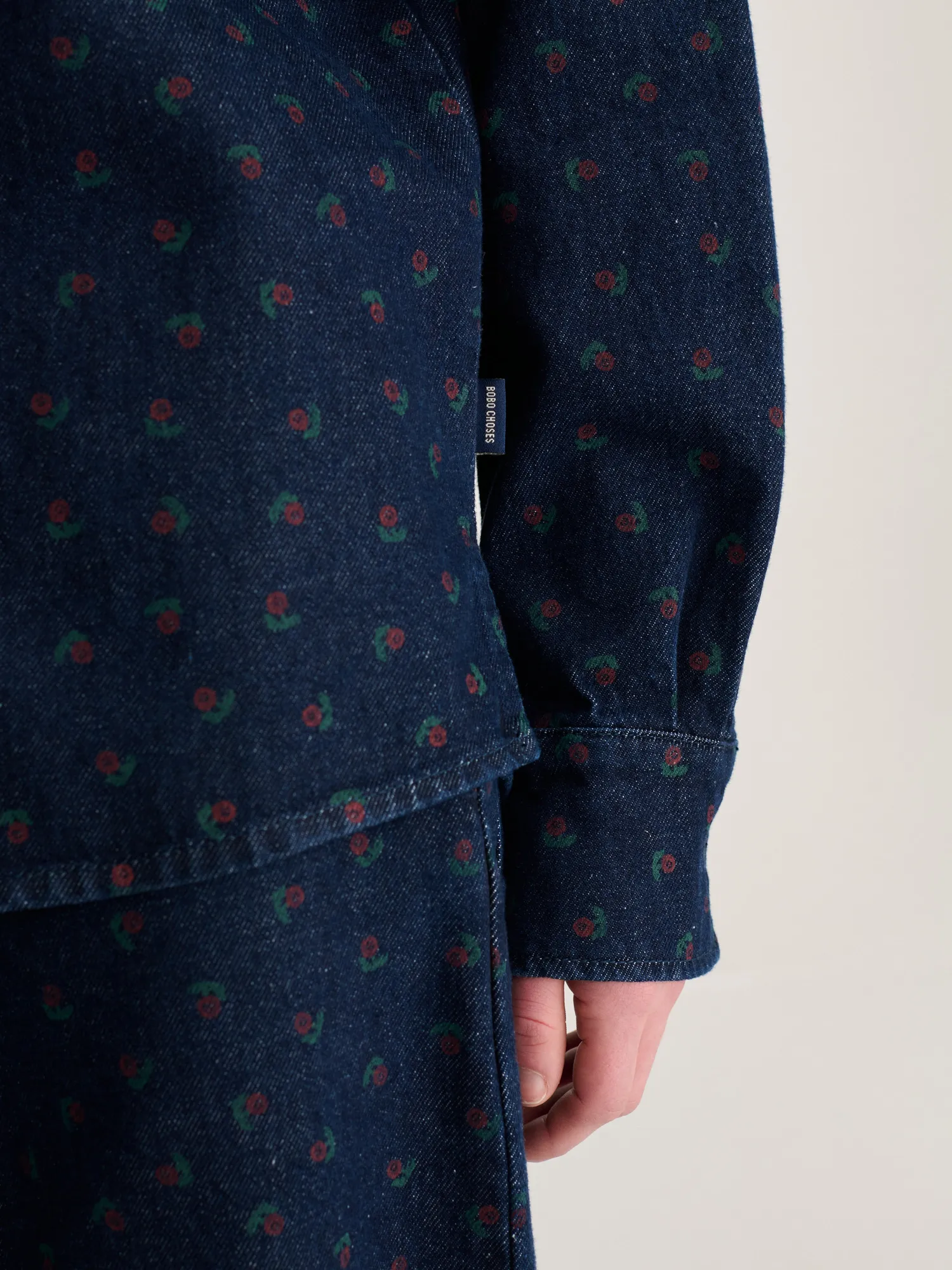 Bobo Choses Swamp Whirl denimskjorte navy XS