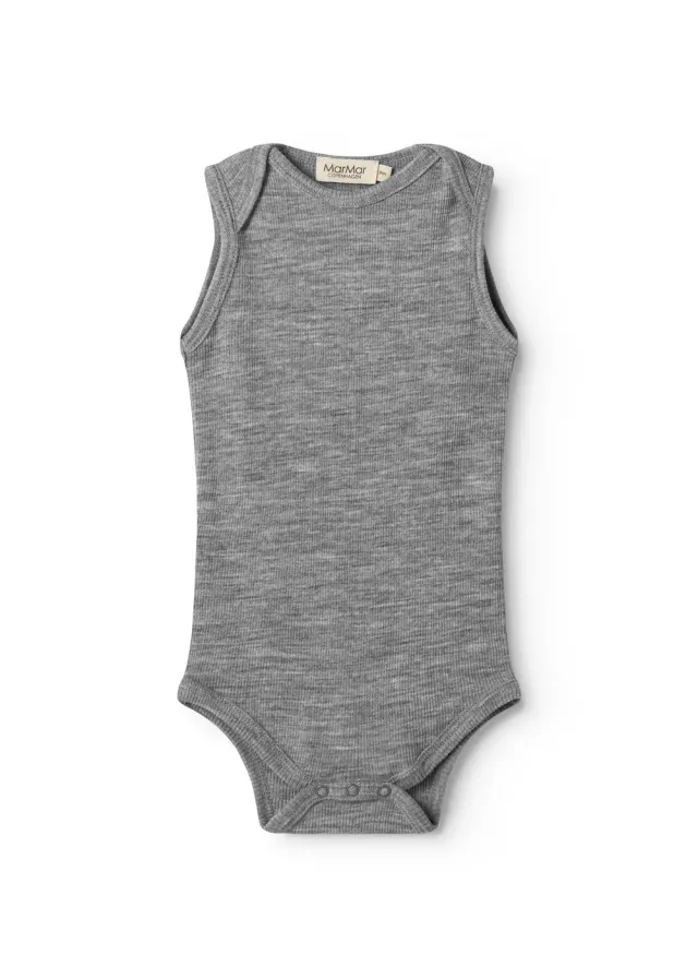 MarMar Bini bodystocking grey melange uld rib