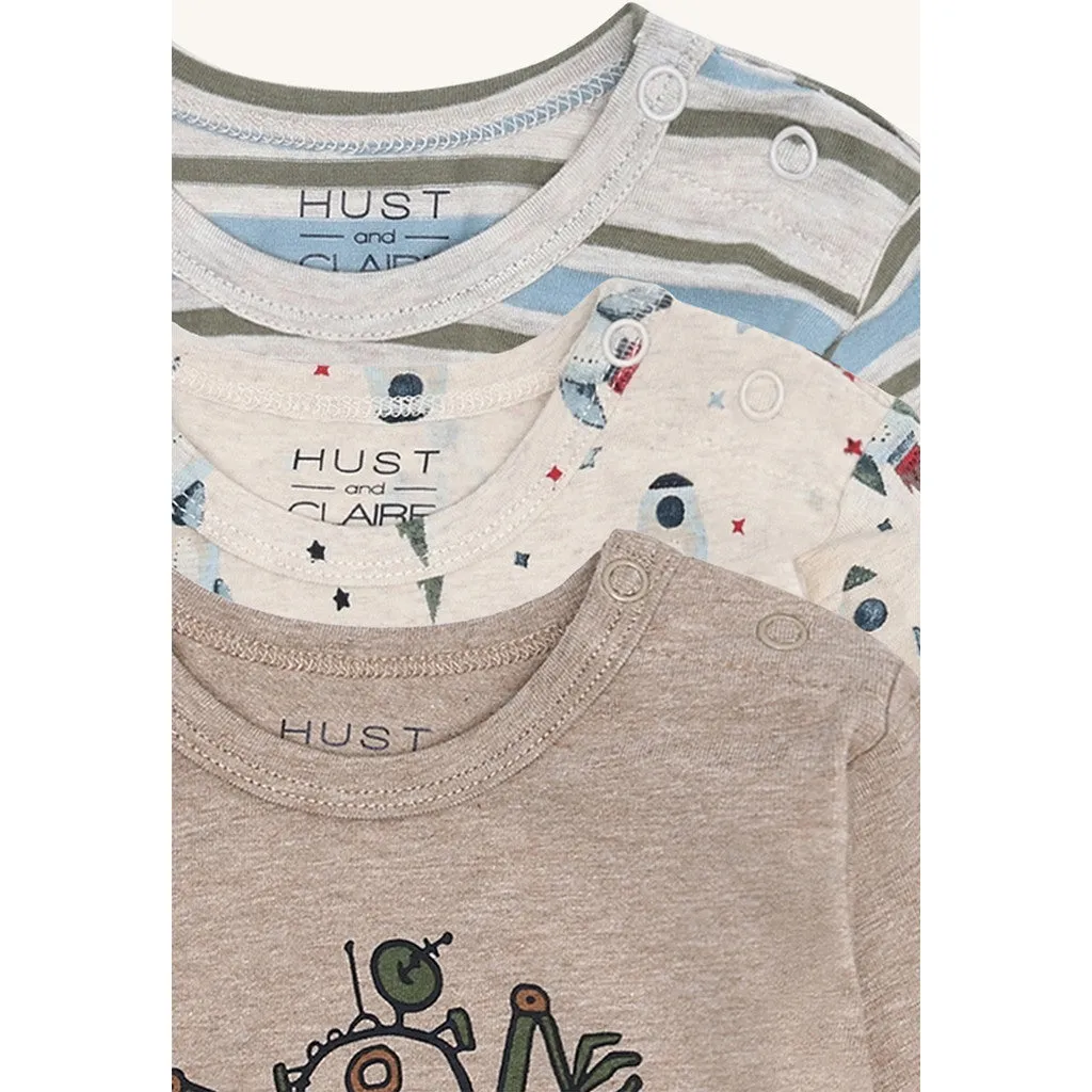 Hust & Claire HCAlbert bluse Wheat Melange bomuld