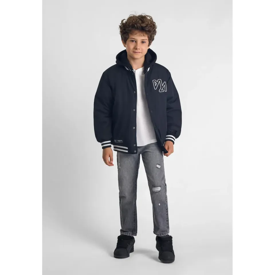 Minoti 43835 jeans grå used-look til drenge
