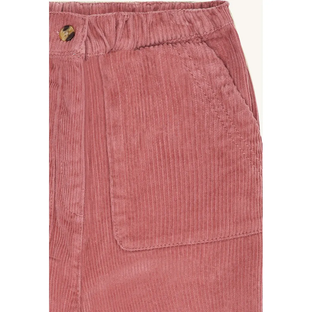 Hust & Claire Tammy fløjlsbukser Dry Rose bomuld