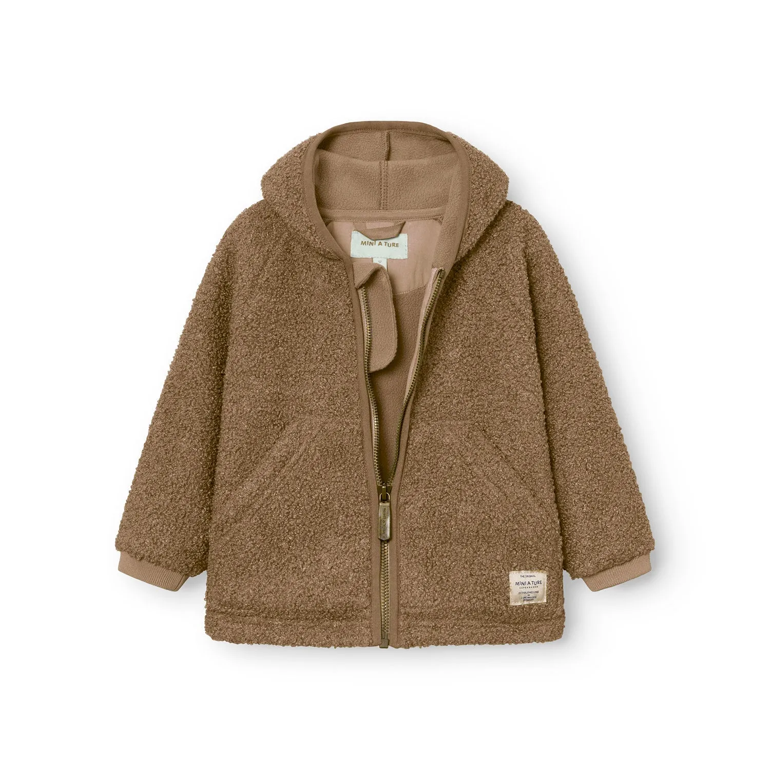MINI A TURE Matliff teddyjakke Otter brown genanvendt