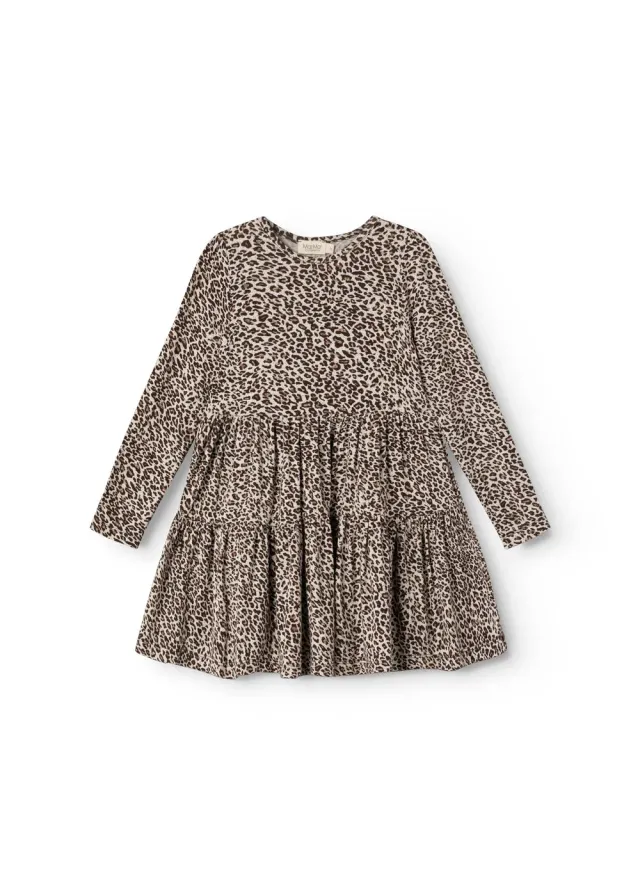MarMar Leo Dolly kjole Dark Brown Leo leopard stræk