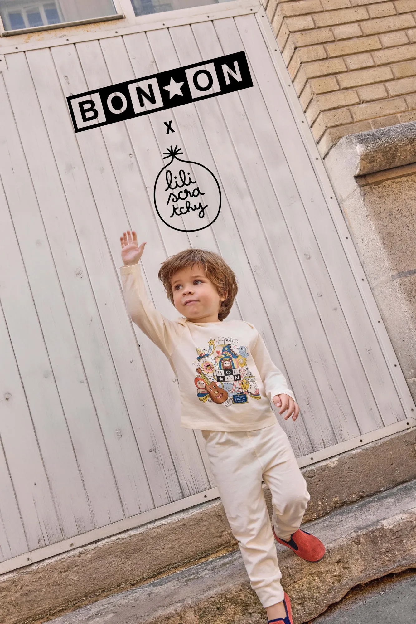 Bonton Patino pyjamas écru bomuld 3 mdr-3 år