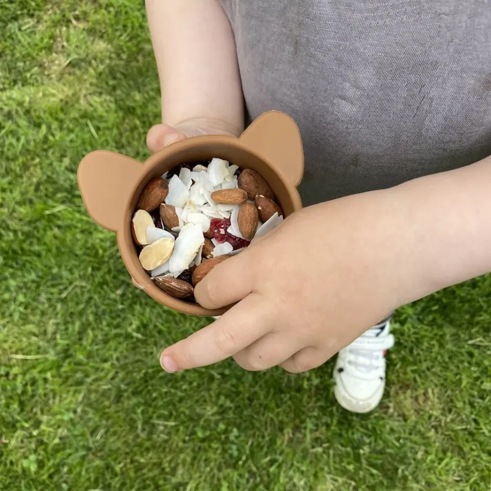nuuroo Rosa snackskål silikone 2-pak caramel cafe