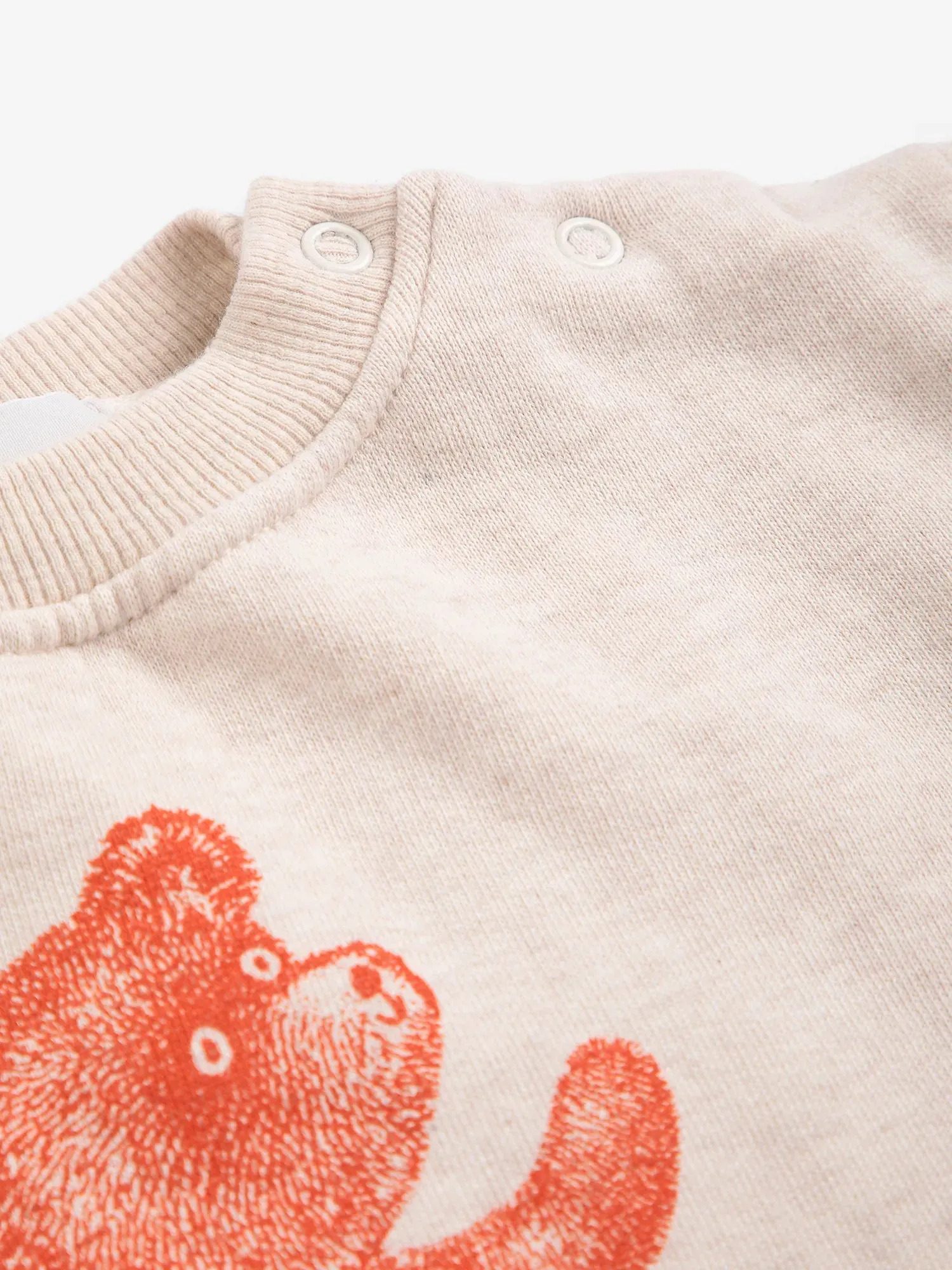 Bobo Choses Softpaw Monster sweatshirt offwhite bomuld