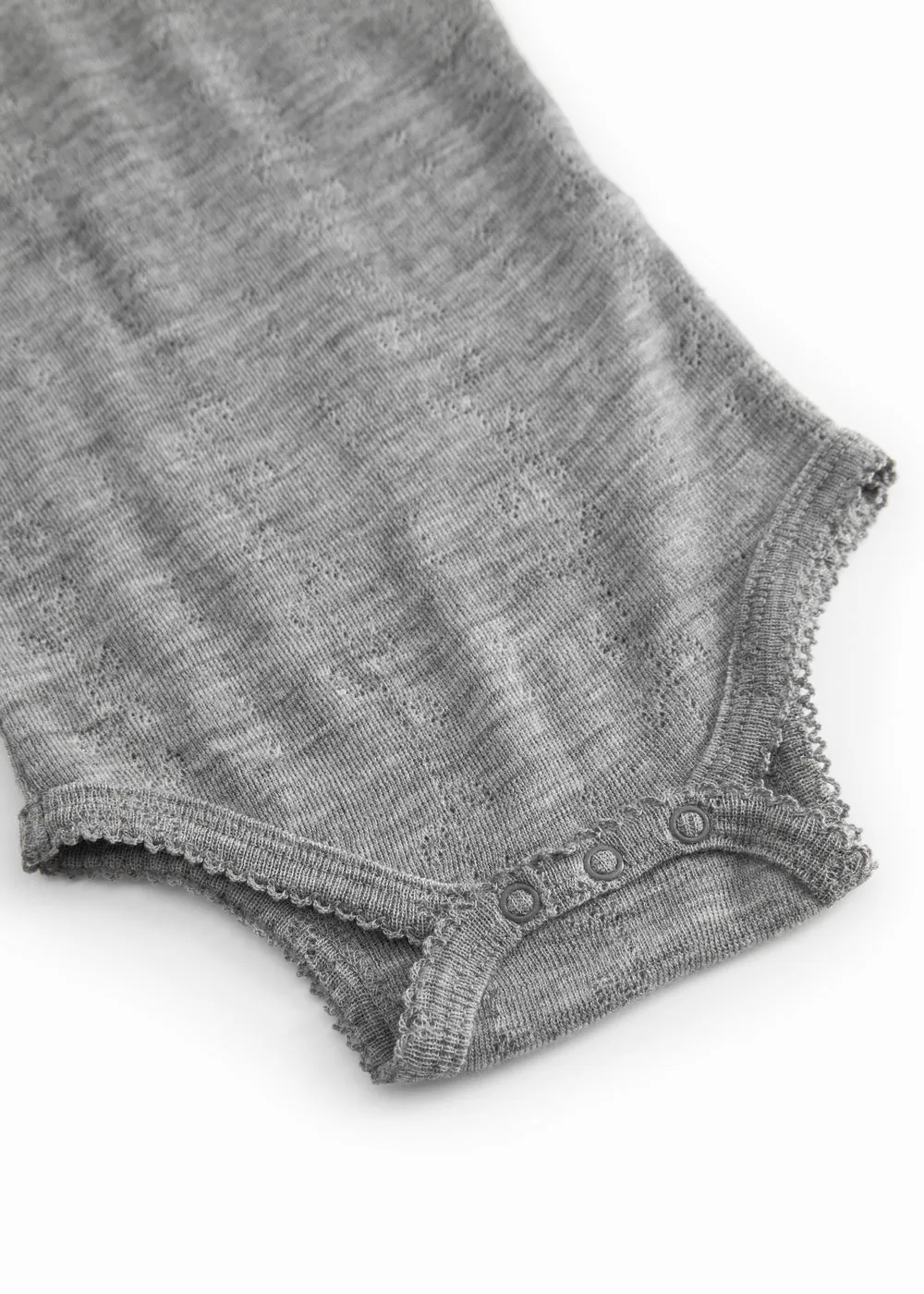MarMar Benedikte bodystocking Grey Melange uld