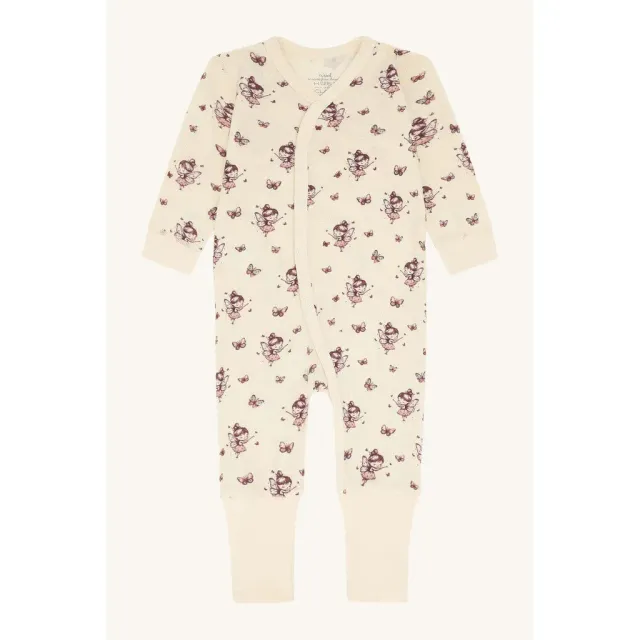 Hust & Claire Manu natdragt Off White uld bambus
