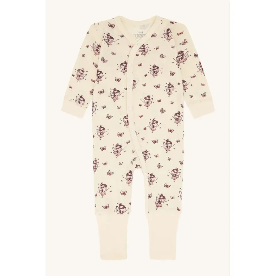 Hust & Claire Manu natdragt Off White uld bambus