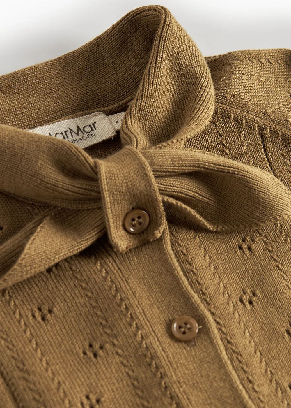 MarMar Thorila strikcardigan Dark Bronze