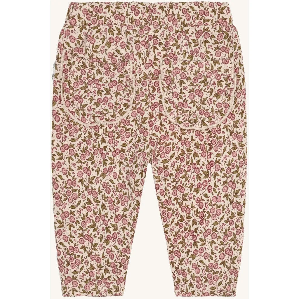 Hust & Claire Trine Flora joggingbukser French Oak økologisk bomuld