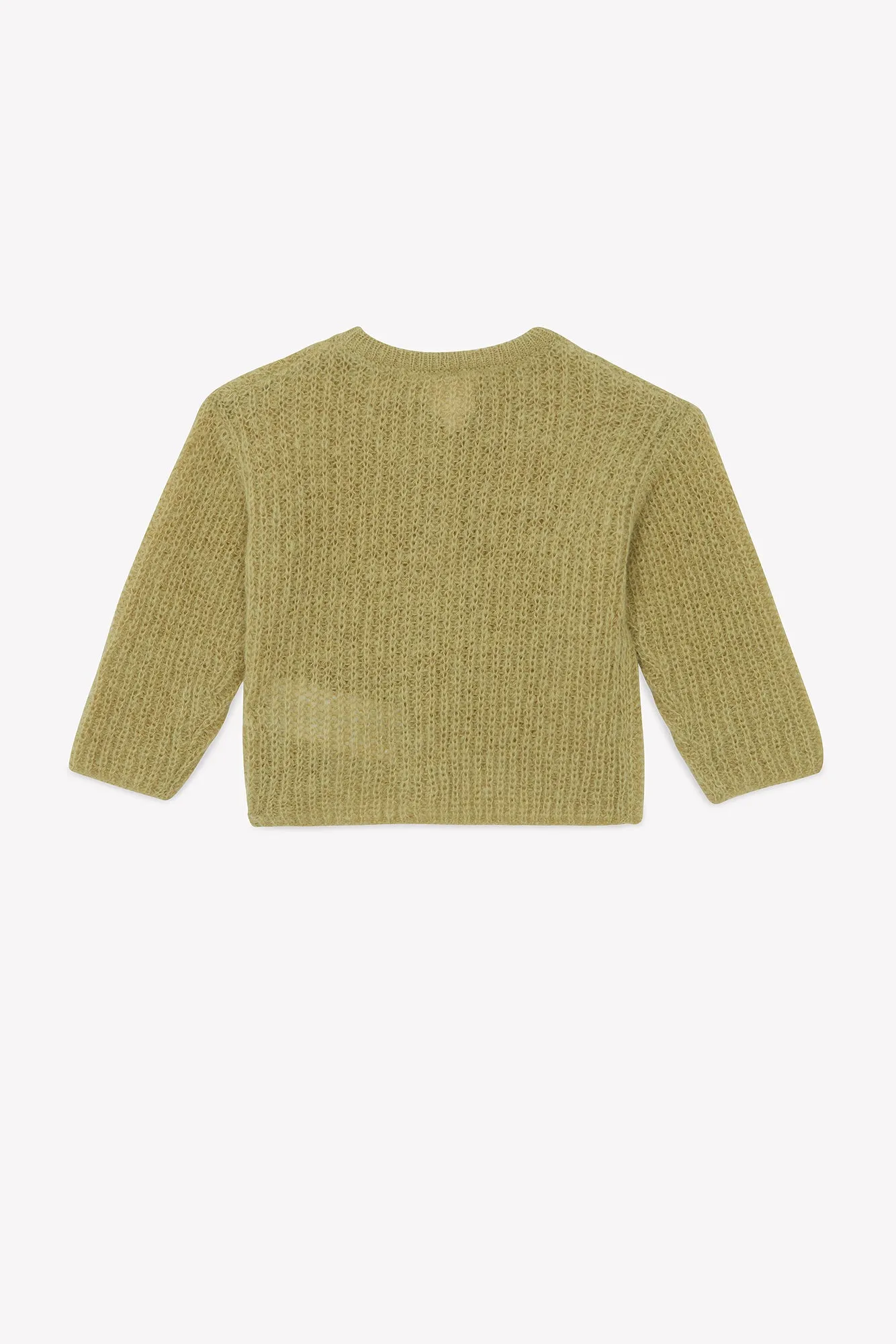 Bonton Mizbeth cardigan strik grøn knapper
