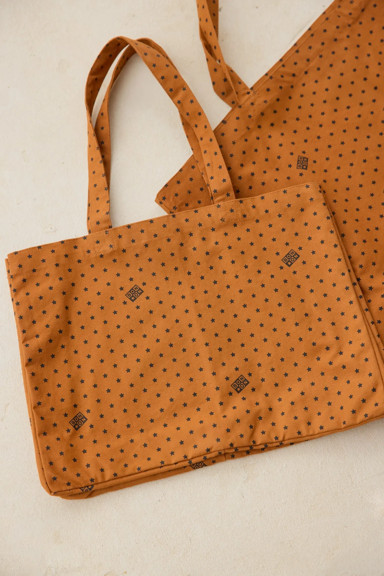 Bonton Beth mulepose brun bomuld 40x29 cm