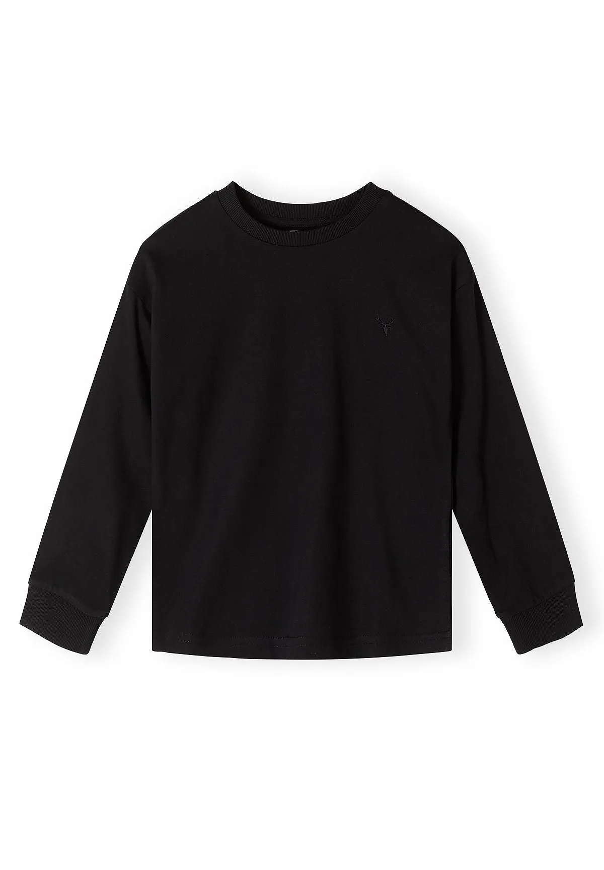Minoti langærmet t-shirt 5-pak hjort broderi