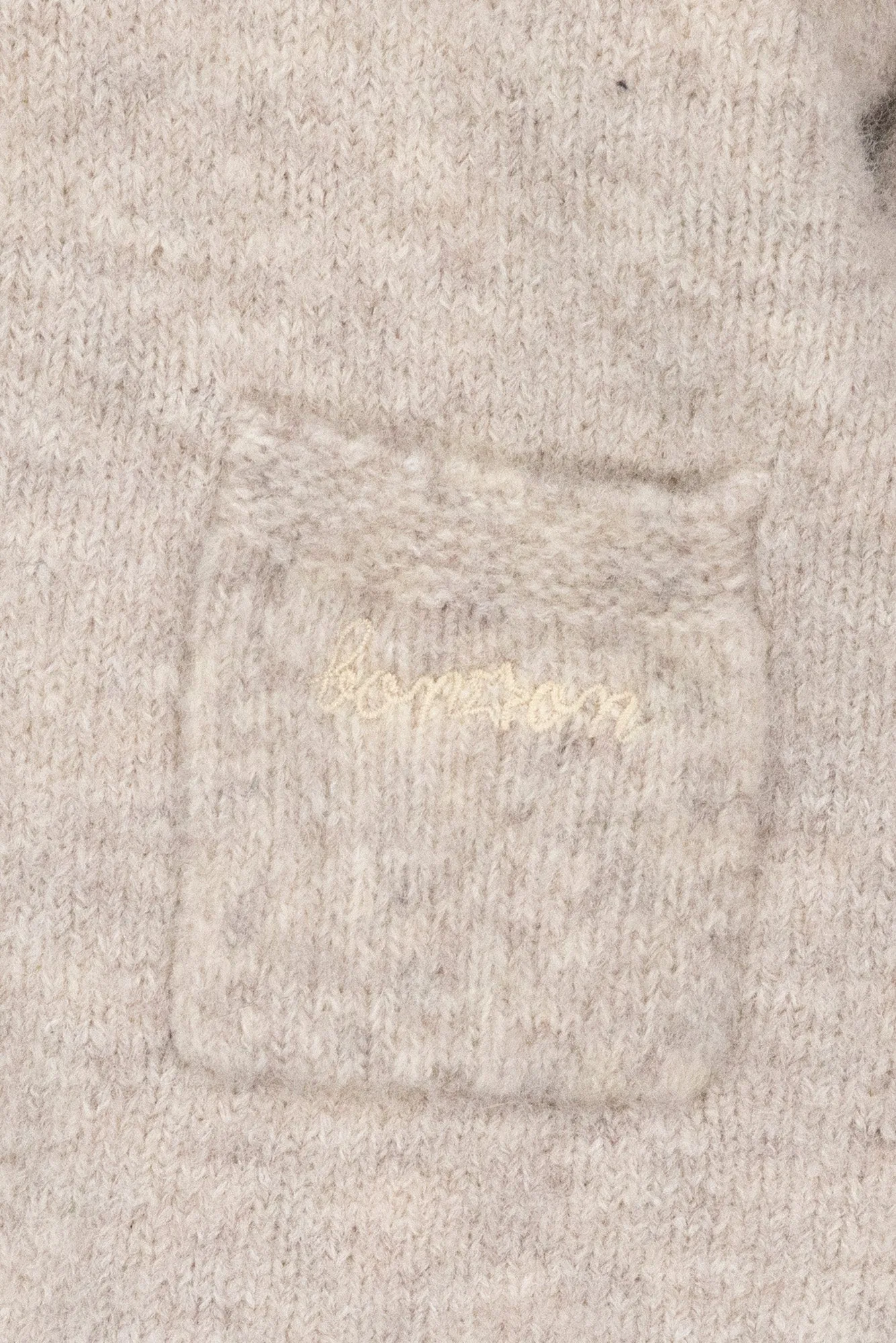 Bonton Pastille Beige Corgi Sherpa poncho baby