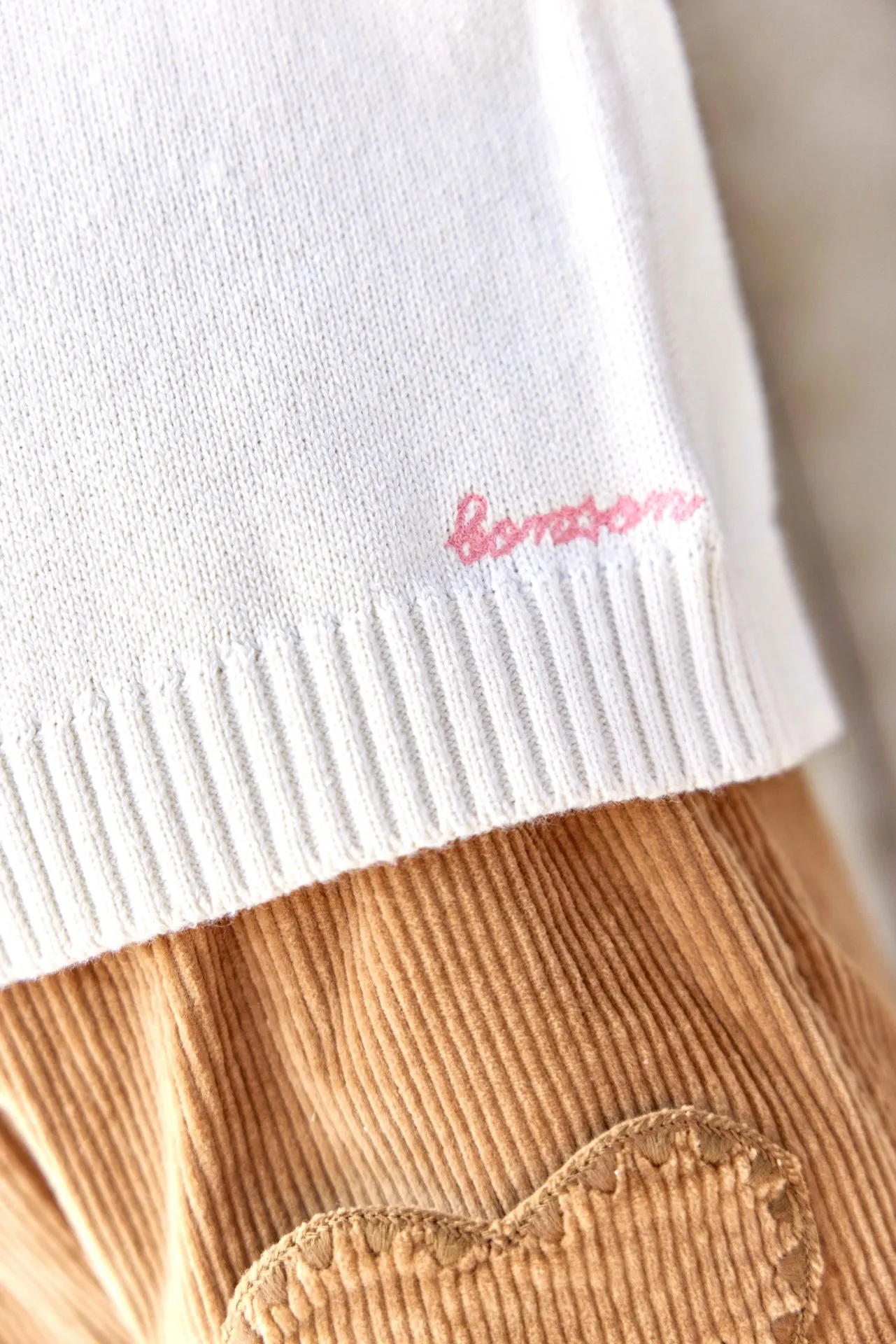 Bonton Lovely Bangbang sweater beige bomuld