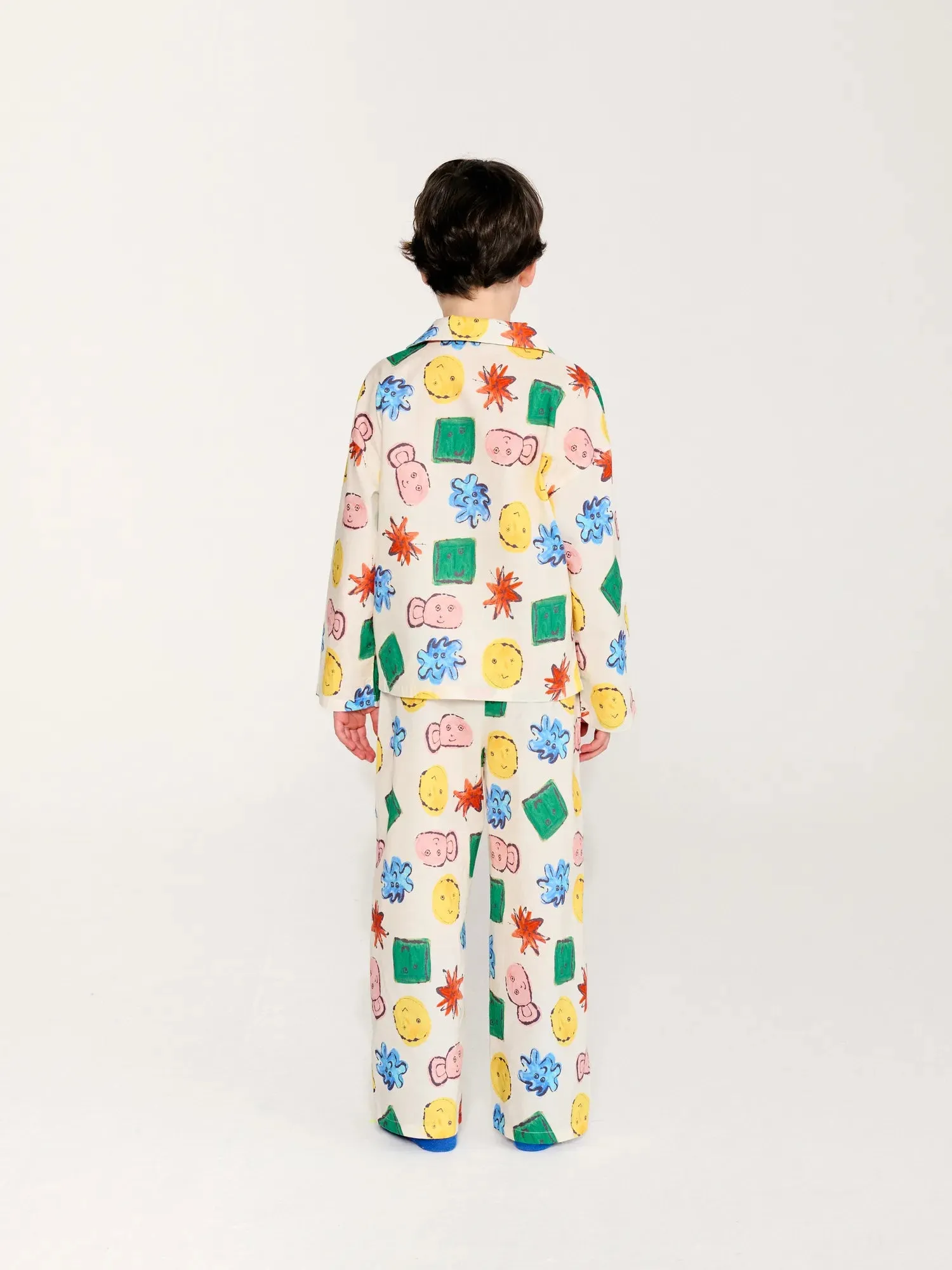 Bobo Choses Monster Gang pyjamassæt offwhite 2-3Y