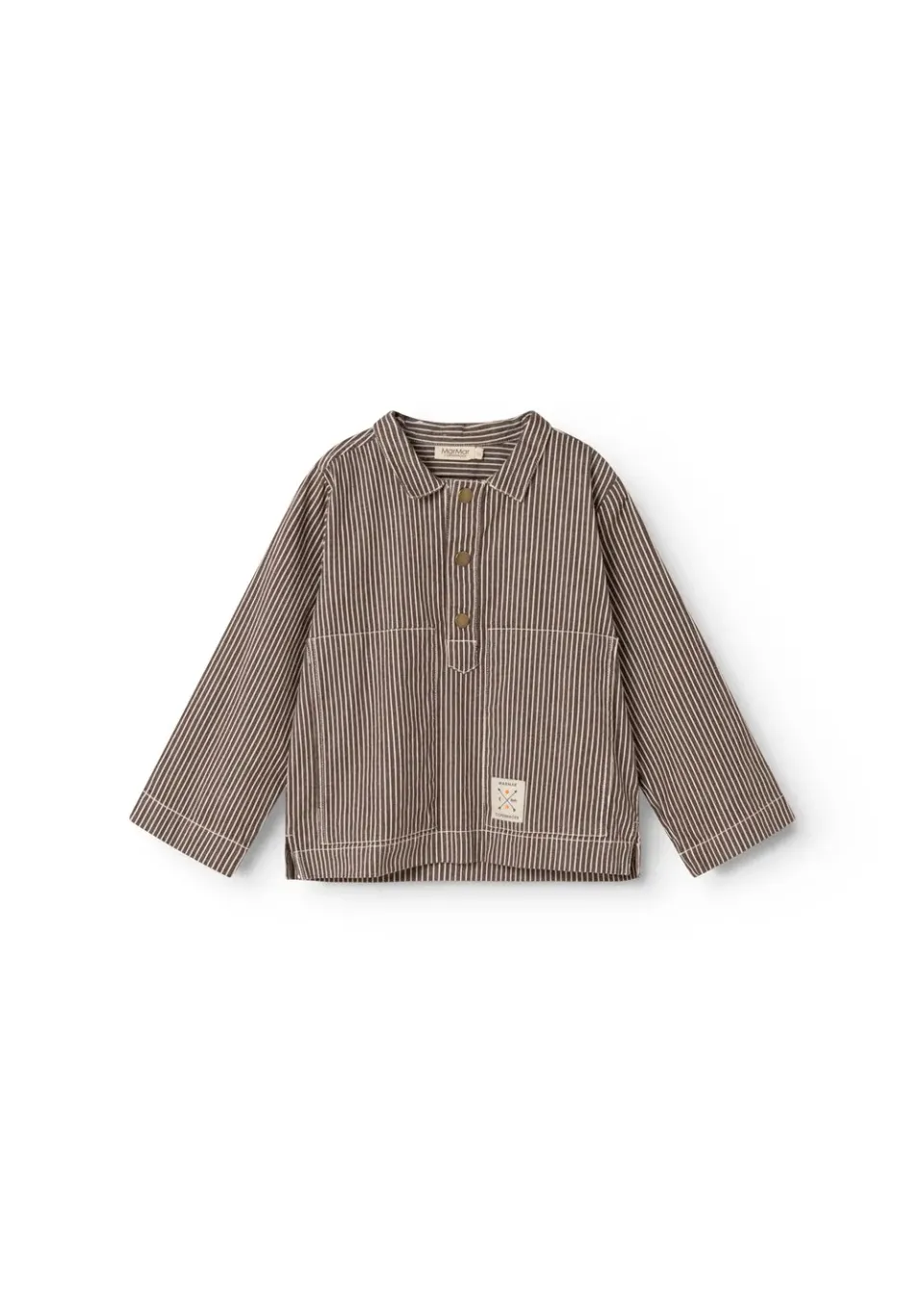 MarMar Tovan skjorte Dark Brownie Stripe