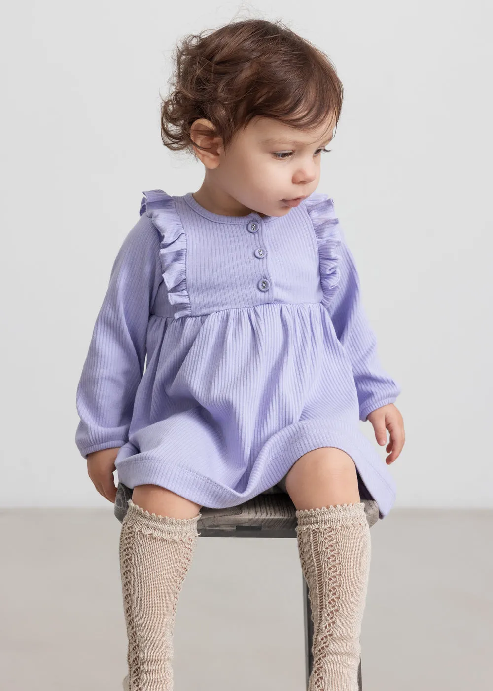 MarMar Rosa Frill Soft Lavender kjole til baby