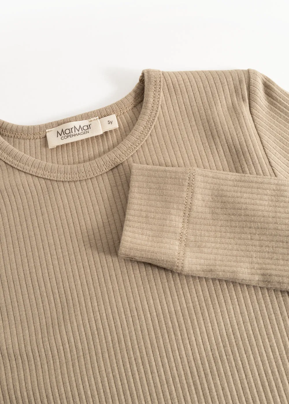 MarMar Jeans Plain Tee LS T-shirt Muddy langærmet modal