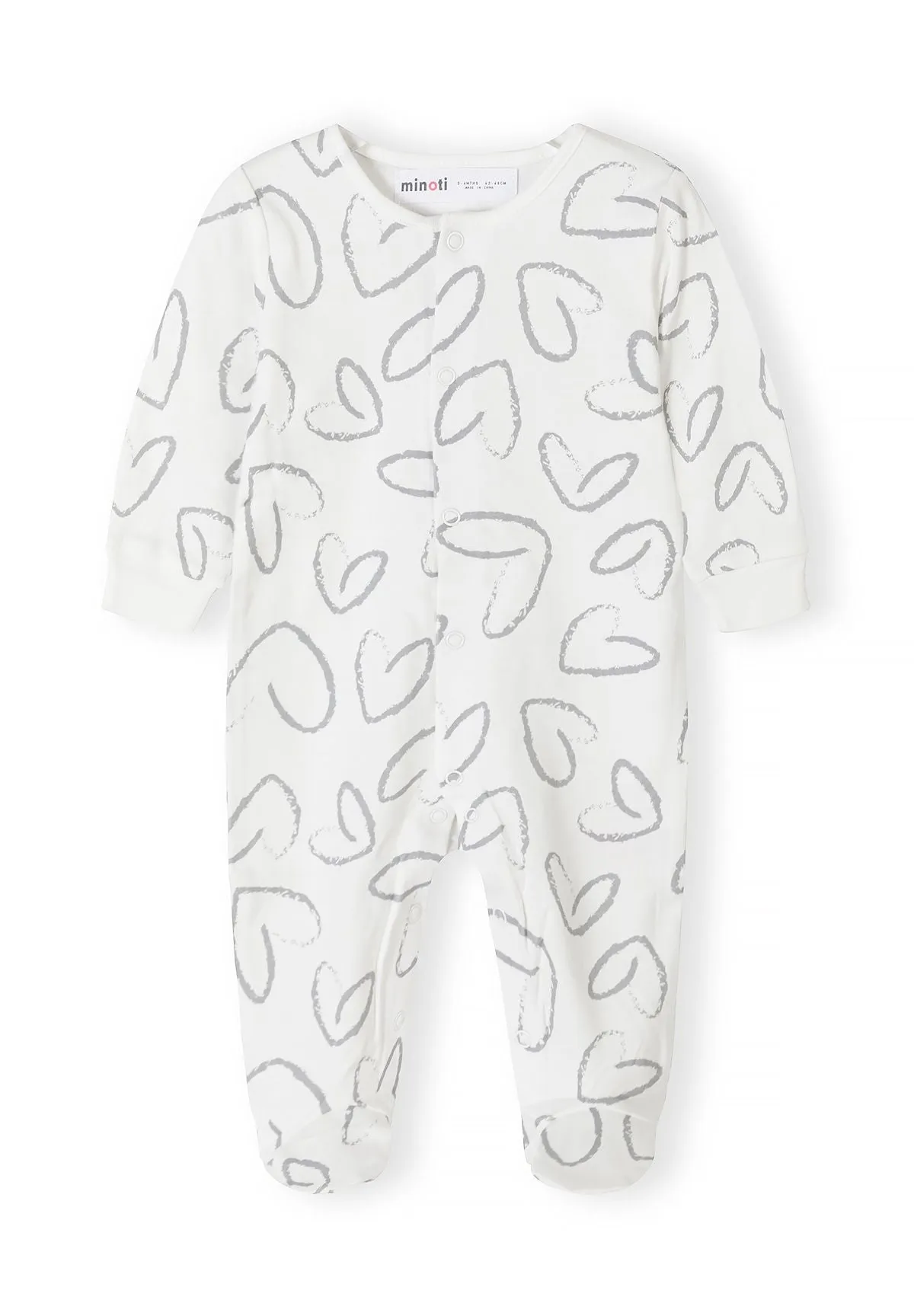 Minoti natdragt til baby 5-pak med print
