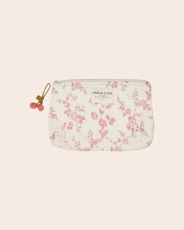 Emile et Ida Rosalie toilettaske ecru 21cm