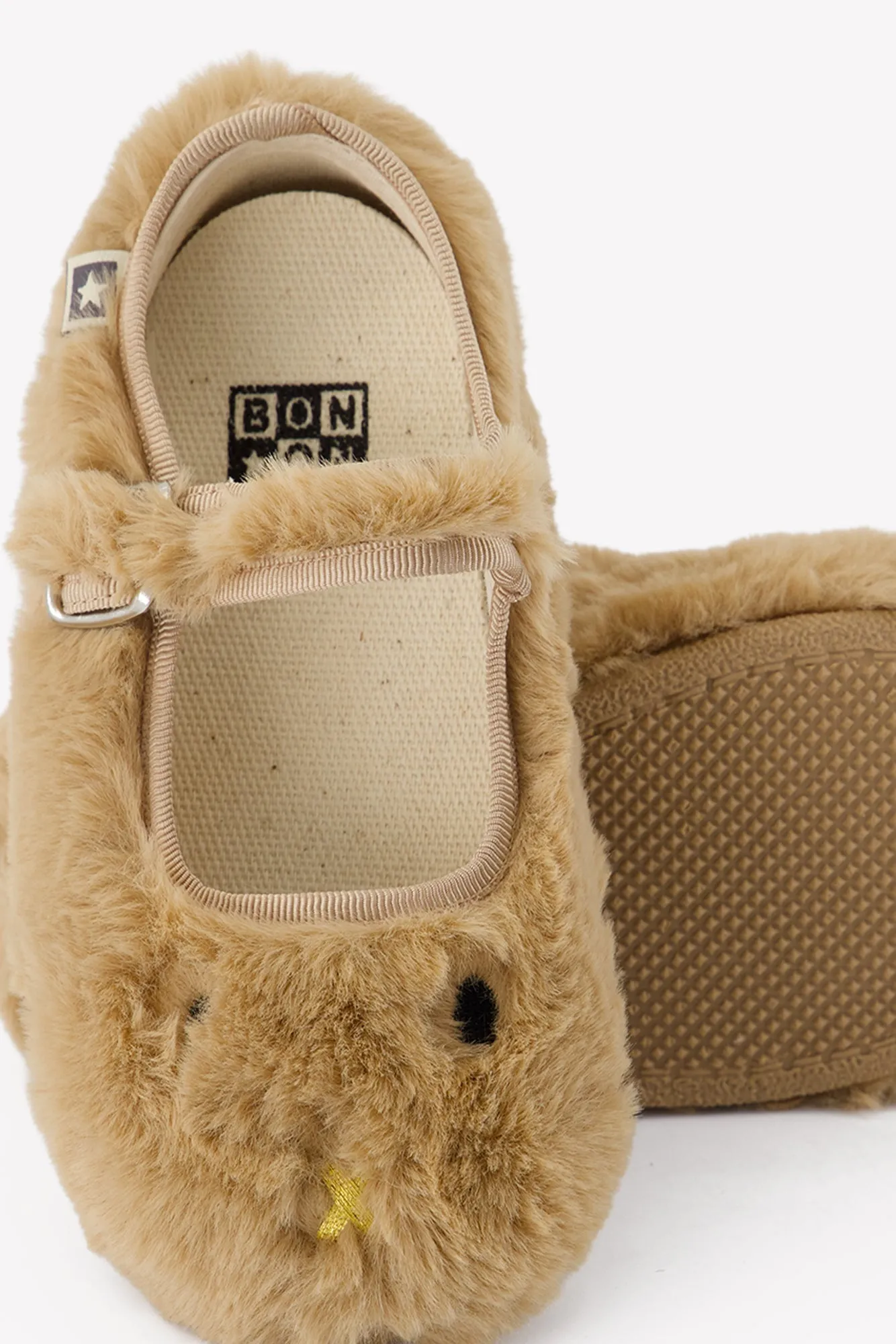 Bonton Mia beige corgi sutsko med plysrem