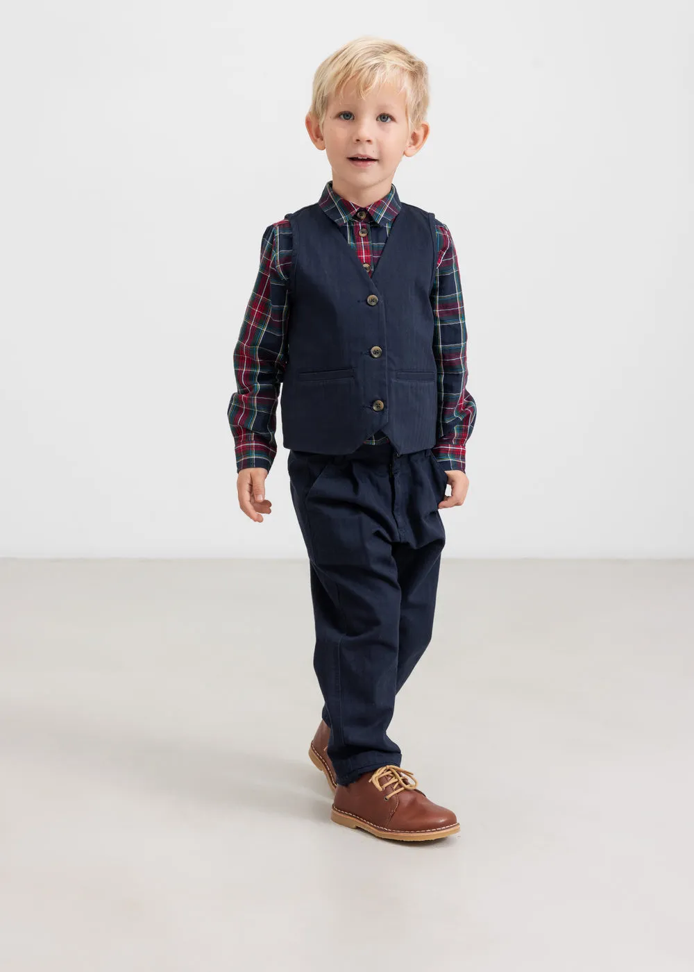 MarMar Jason vest Pilot Navy twill til fest