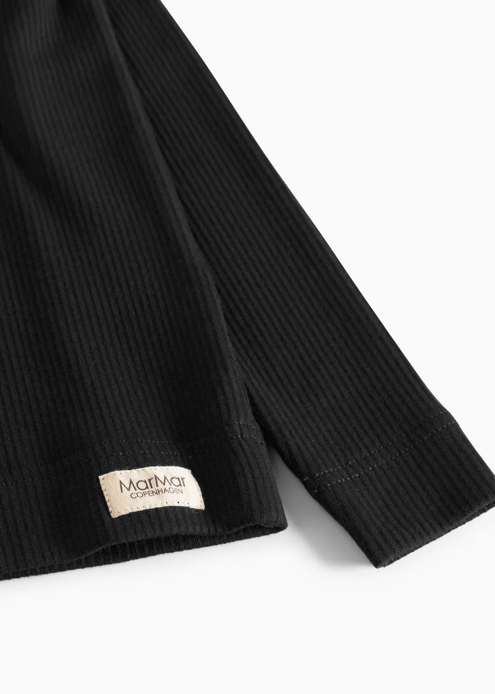 MarMar Tee LS langærmet t-shirt Black modal strækbar