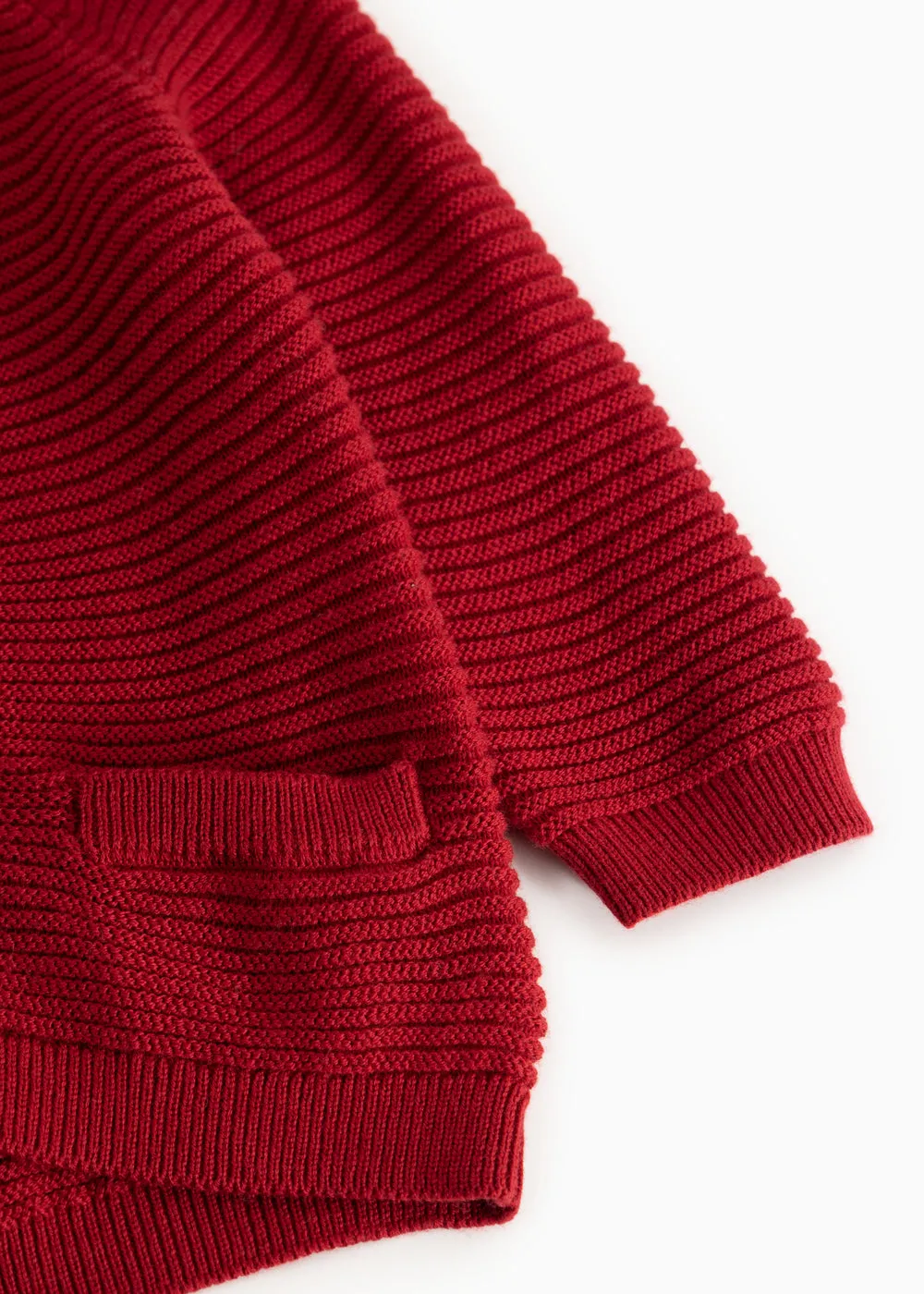 MarMar Taki strikcardigan Cherry blød bomuld