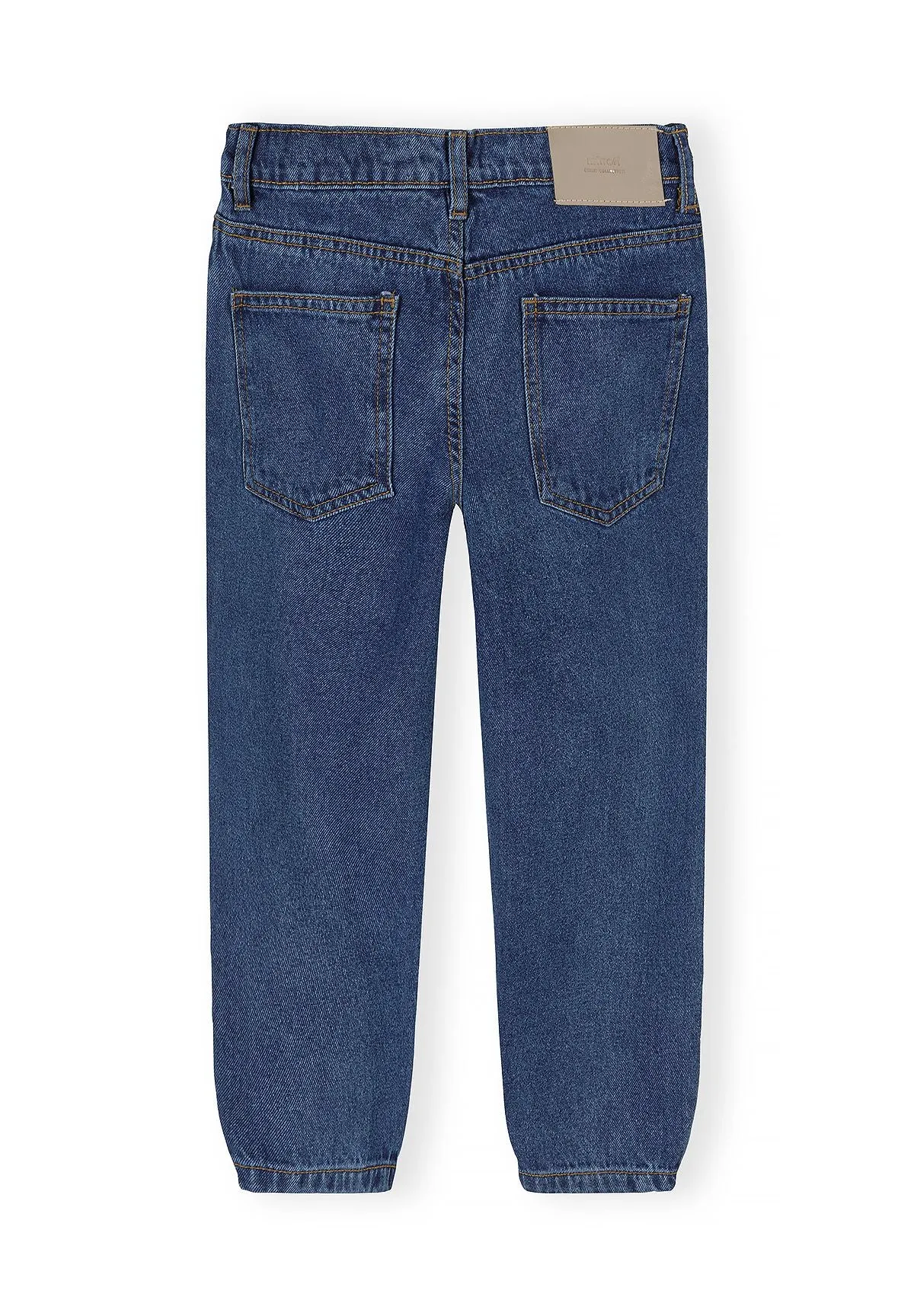 Minoti barrel jeans pige blå smal ankel