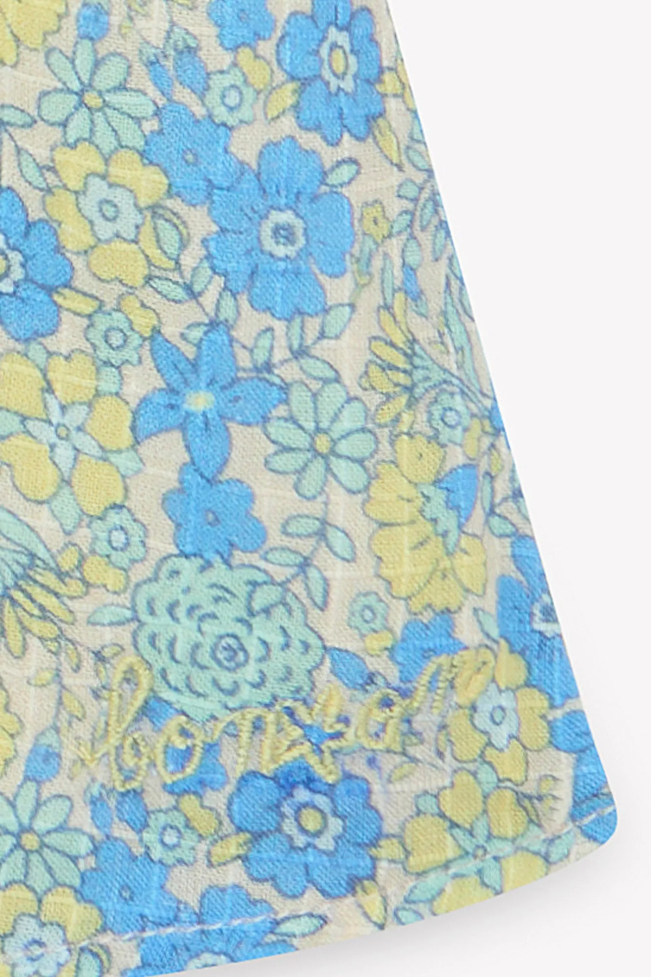 Bonton Aria skjorte blå blomstret bomuld baby