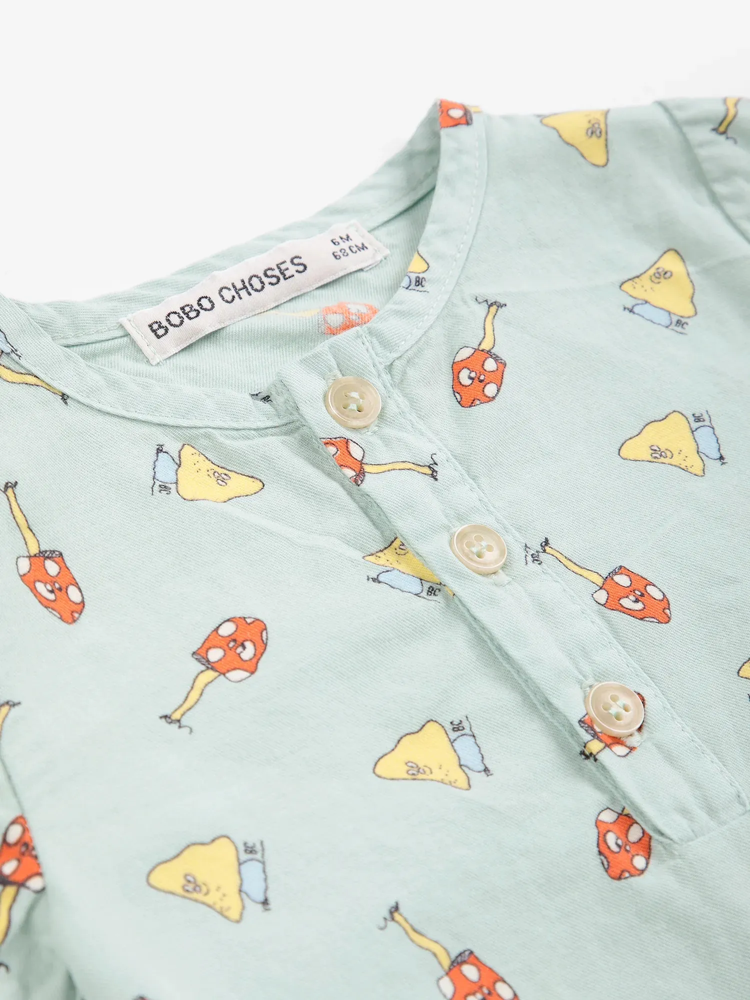 Bobo Choses Mush Monster Duo body grøn økologisk bomuld