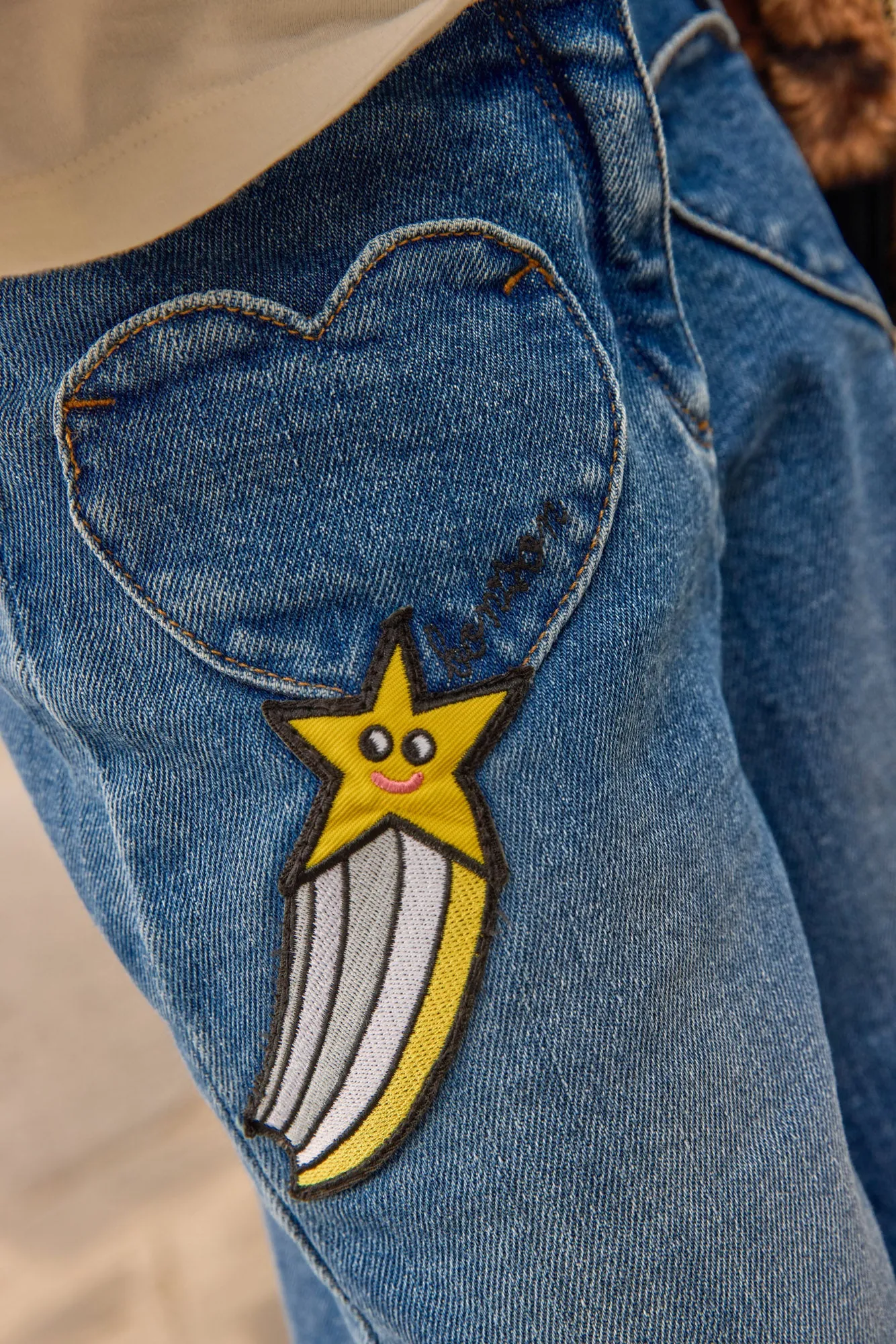 Bonton Pakito Blue Bonton x Lili Scratchy jeans blå