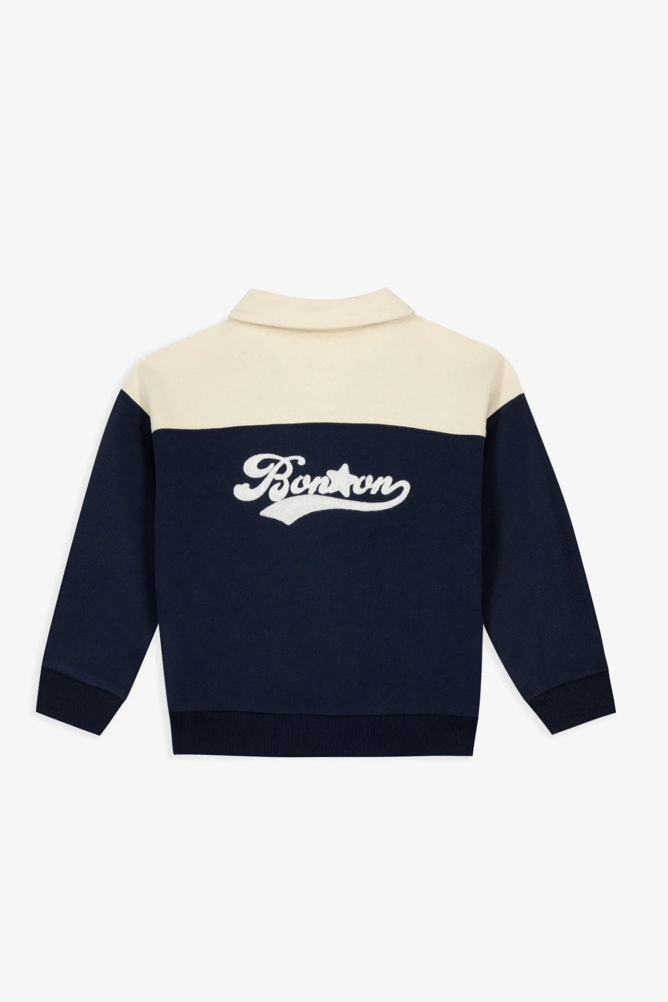Bonton Prime vest navy lynlås bomuld