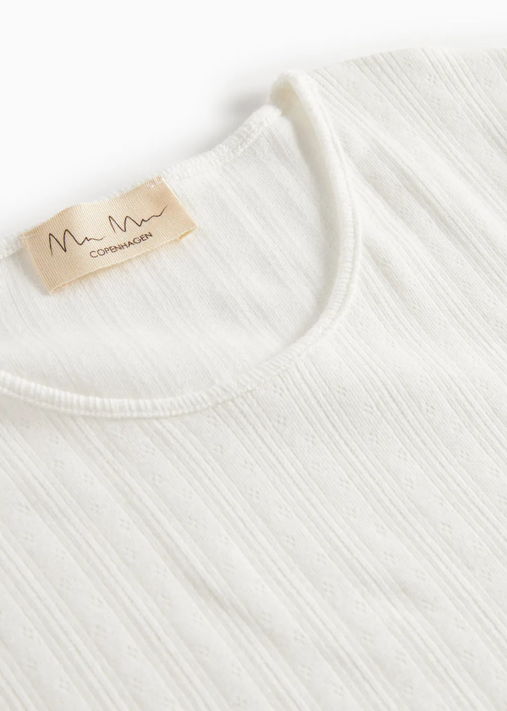 MarMar Tamra W t-shirt Gentle White pointelle