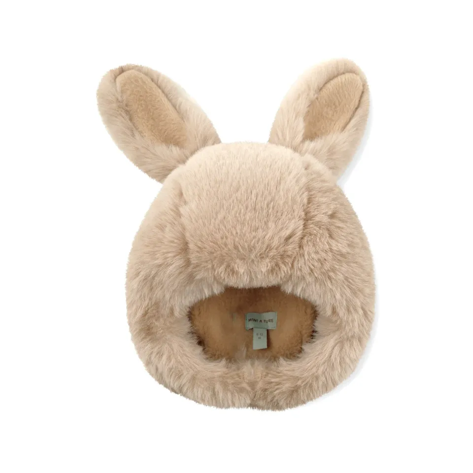 MINI A TURE Matlien kaninhue fleece grey brown