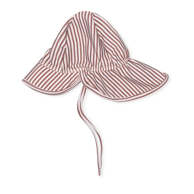MINI A TURE Matgustas solhat Acorn Brown Stripes UV50+